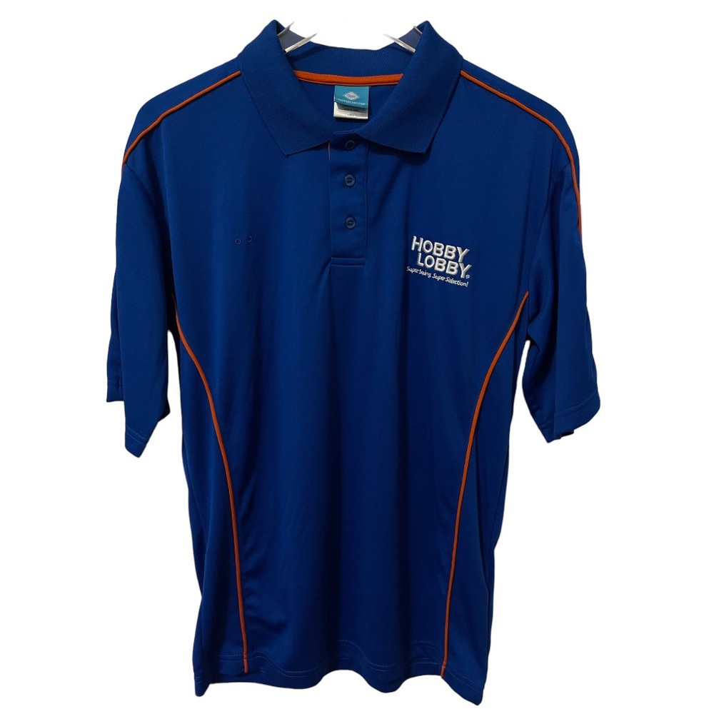 Hobby Lobby Polo Shirt Small S Blue Employee Uniform Short Sleeve Women’s Men’s